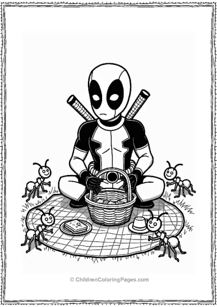 Deadpool S Picnic With Ants Free PDF Printable