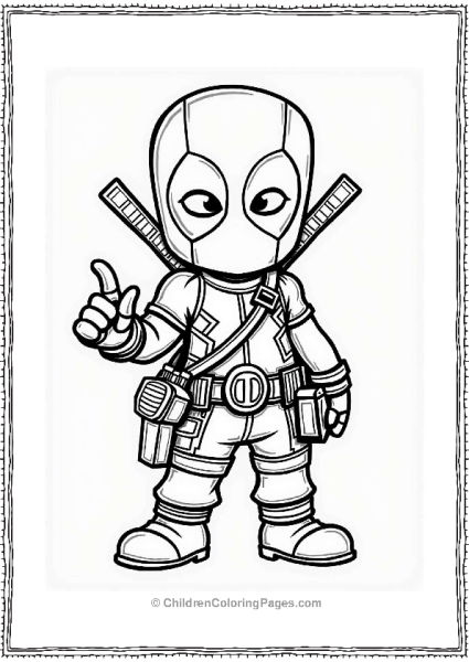 Deadpool’s Quirky Utility Belt Free PDF Printable