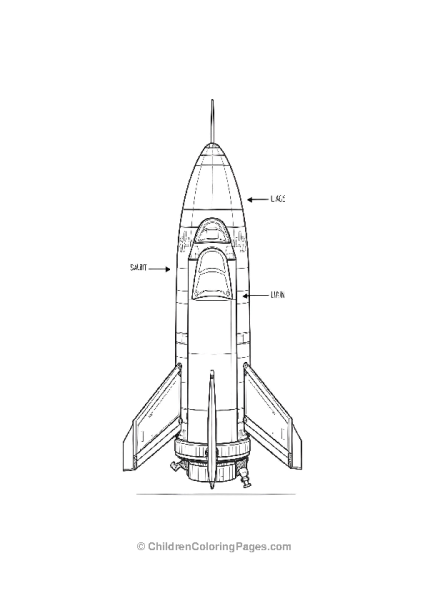 Detailed Outline Of Sapce X Rocket Free PDF Printable