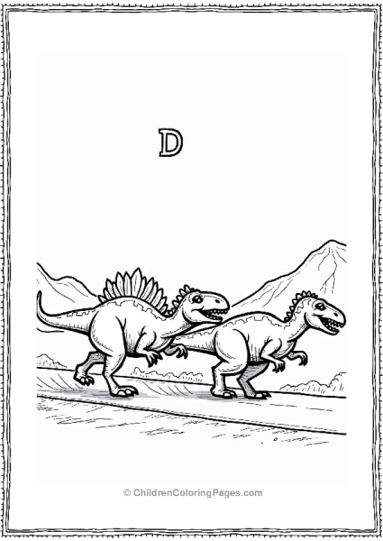 Dino Racing Raptor Vs Ankylosaurus Free PDF Printable