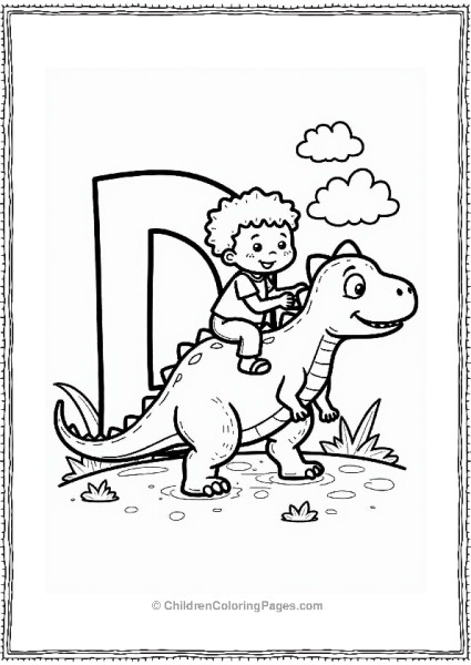 Dino Ride Under Sunny Skies Free PDF Printable