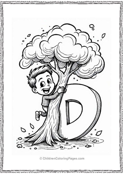 Dizzying Hurricane With Cartoon Character Free PDF Printable