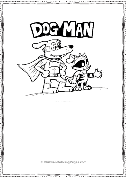 Dog Dressed Up As Dog Man Free PDF Printable