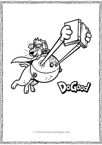 Dog Man Do Good Coloring Page Free PDF Printable