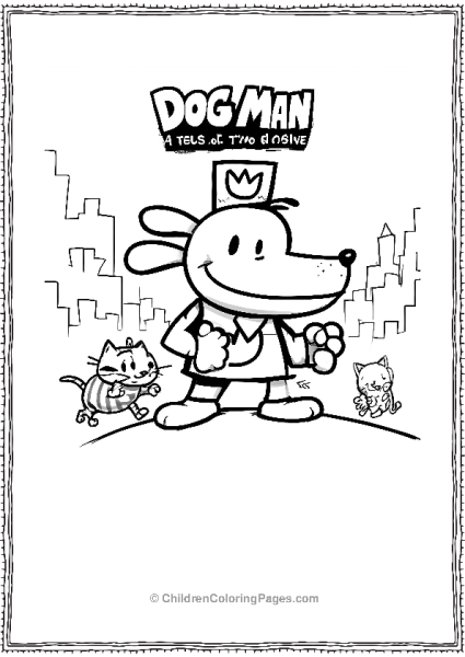 Dog Man Saves The Day Free PDF Printable