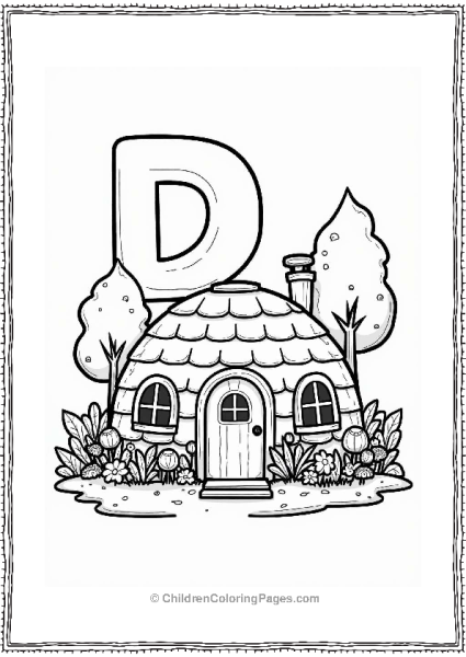 Dome House Surrounded By Nature Free PDF Printable