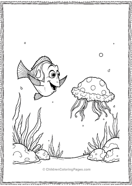 Dorry Meeting A Jellyfish Free PDF Printable