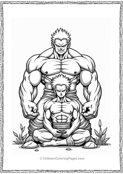 Dragon Ball Z Character And The Hulk Meditating Together Free PDF Printable