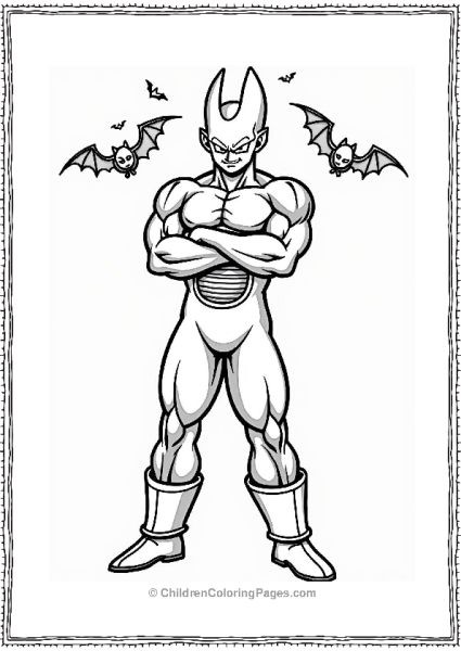 Dragon Ball Z Character With A Sinister Smile Free PDF Printable