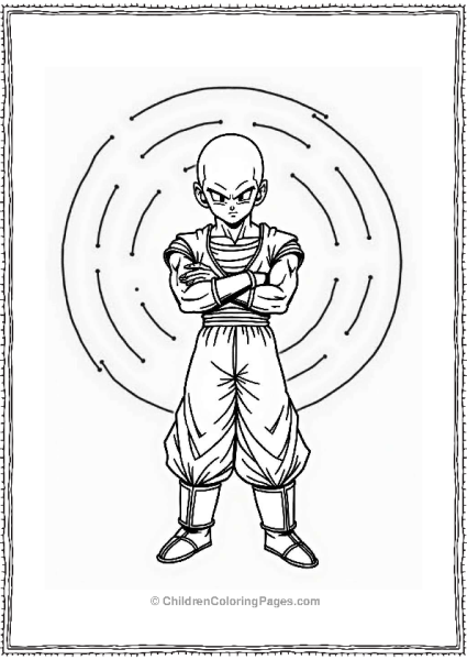 Dragon Ball Z Character’s Energy Shield In Action Free PDF Printable