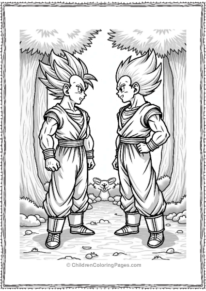 Dragon Ball Z CharacterAnd Dragon Ball Z Character Forest Duel Free PDF Printable