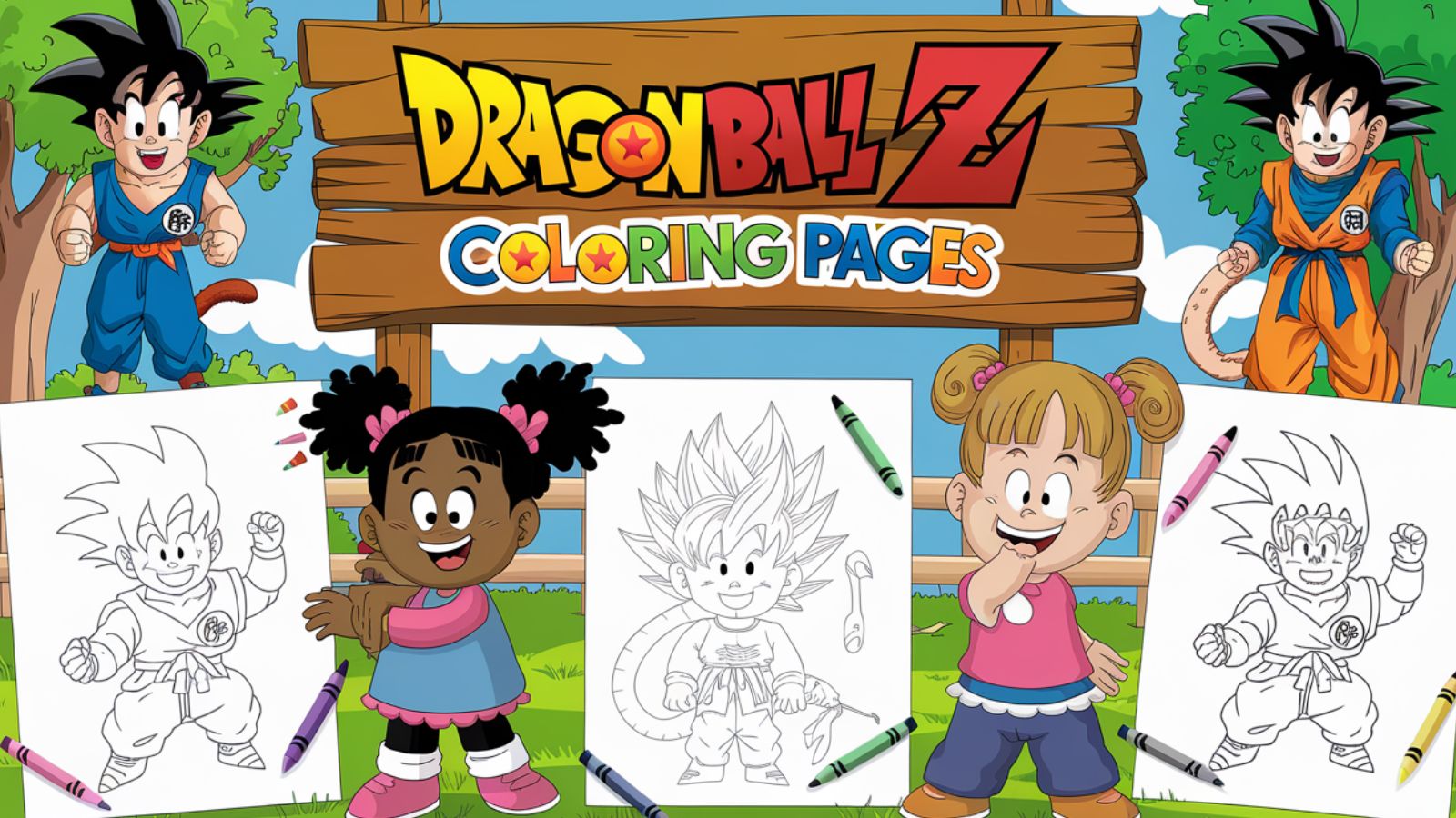 Dragon Ball Z Coloring Pages – Free PDF Printables For Kids 🐉 🔥💥⚡🟠