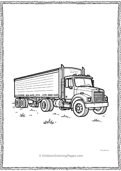 Farm Truck Free PDF Printable