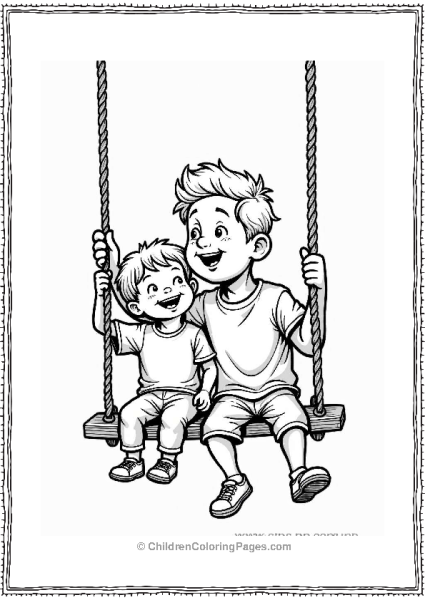 Father And Child Sharing A Secret Free PDF Printable