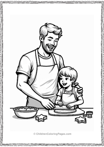 Father’s Day Baking Cookies With Dad Free PDF Printable