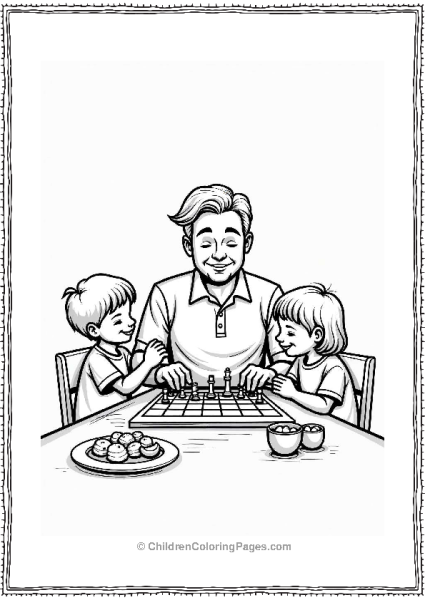 Father’s Day Checkers Game Free PDF Printable