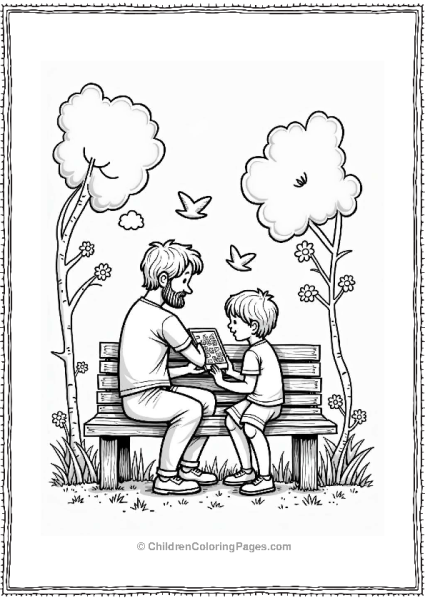 Father’s Day Moment In The Park Free PDF Printable