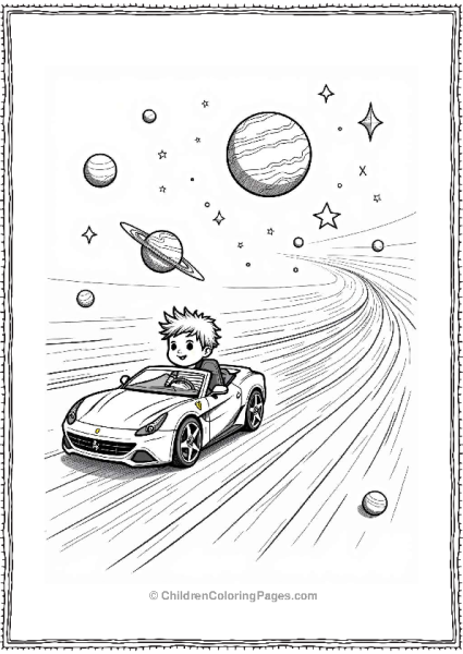 Ferrari Adventure In Space Free PDF Printable