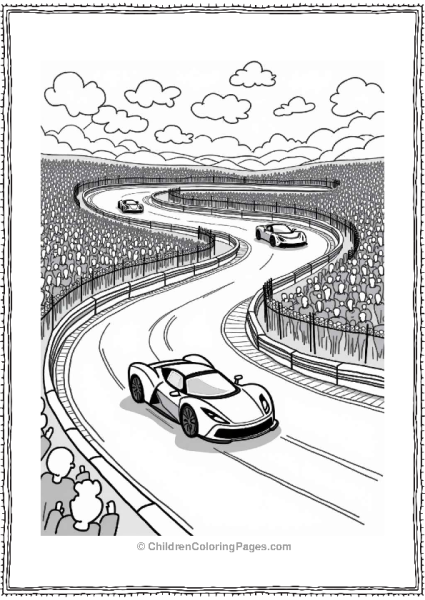 Ferrari Futuristic Race Track Free PDF Printable