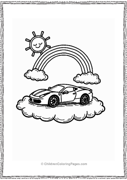 Ferrari In The Clouds Free PDF Printable