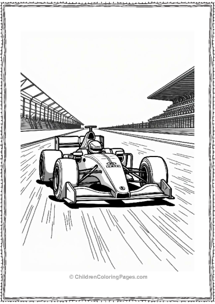 Ferrari Racing On A Straightaway Free PDF Printable