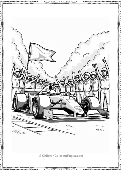 Ferrari Racing Team Celebration Free PDF Printable