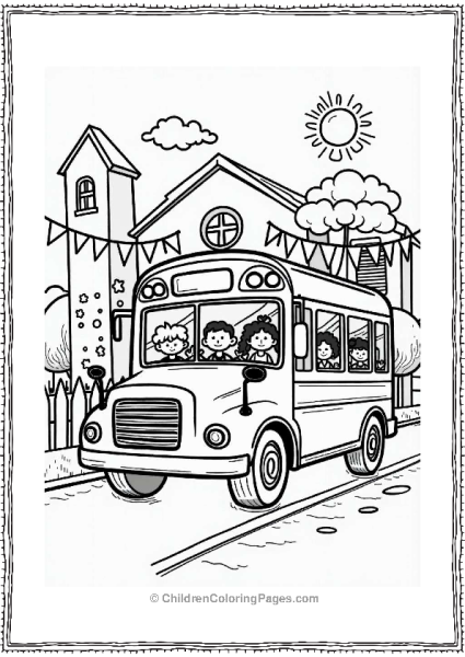 Festive School Bus Celebration Free PDF Printable