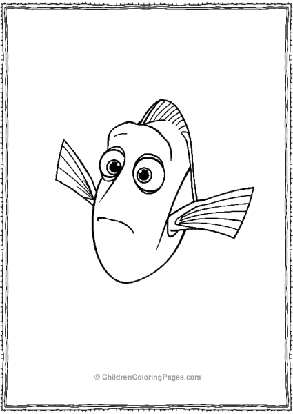 Finding Nemo Forgetful Dory Finding Nemo Coloring Page Free PDF Printable