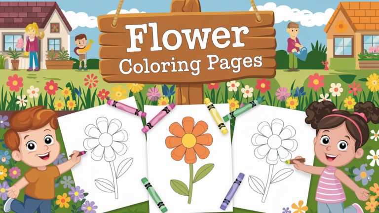 Flower Coloring Pages