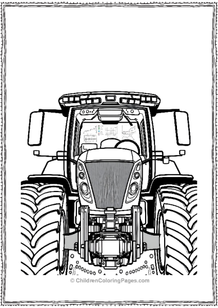 Futuristic Tractor Free PDF Printable