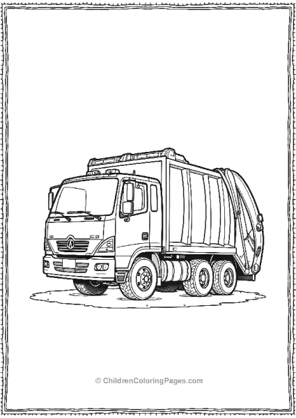 Garbage Truck Free PDF Printable