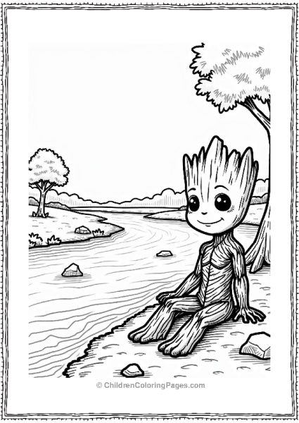 Groot By A Serene River Free PDF Printable