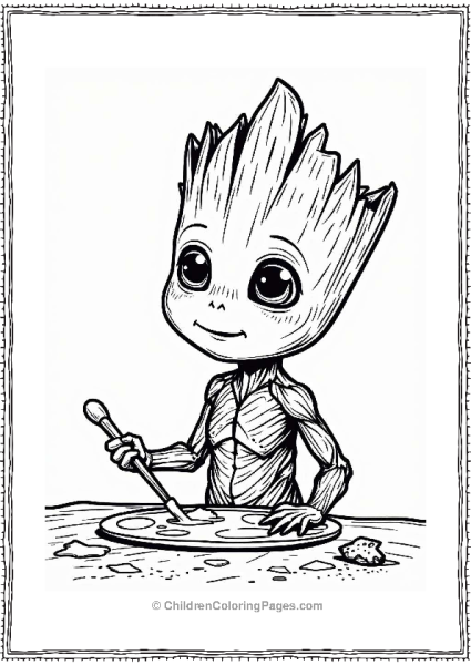 Groot Color Mixing Experiment Free PDF Printable