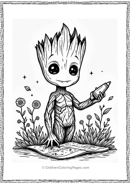 Groot Creating A Nature Collage Free PDF Printable