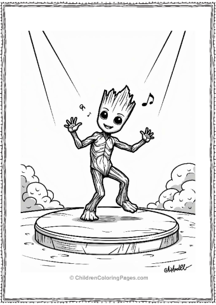 Groot’s Breakdance Performance Free PDF Printable