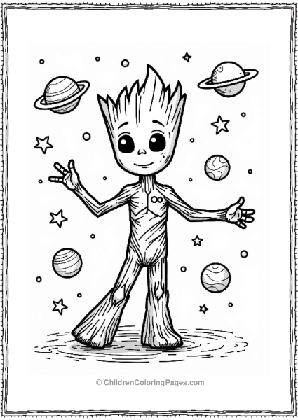 Groot’s Cosmic Dance Party Free PDF Printable