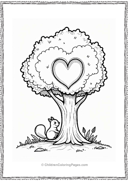 Heart Carved In A Tree Free PDF Printable