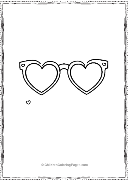 Heart Shaped Glasses Free PDF Printable