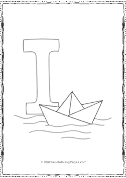 I With A Floating Paper Boat Free PDF Printable