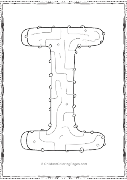 I With A Fun Maze Free PDF Printable