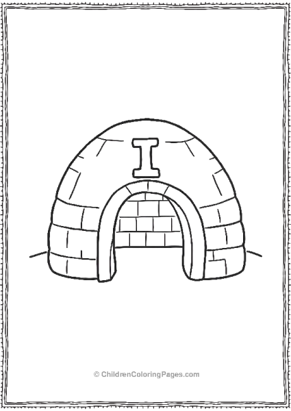 I With An Igloo Fort Free PDF Printable