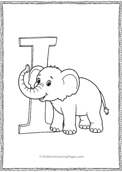 I With An Indian Elephant A Large I Free PDF Printable