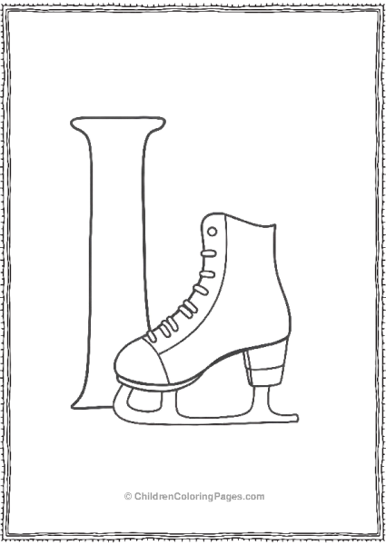 Ice Skate Letter I Free PDF Printable