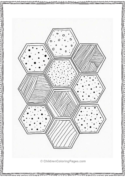 Interlocking Hexagons Tattoo Design Free PDF Printable