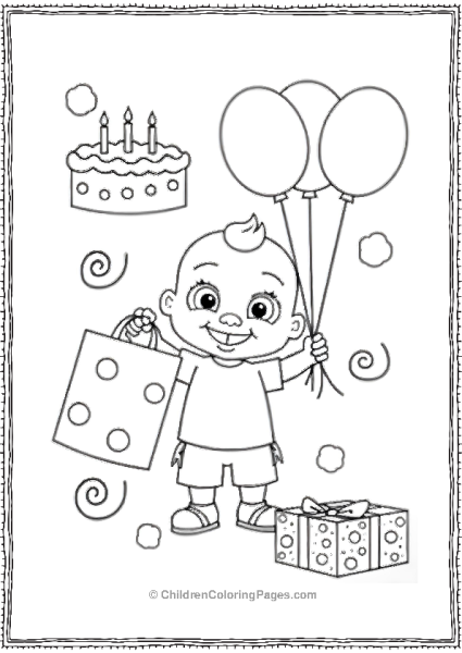 JJ Celebrating Birthday Free PDF Printable