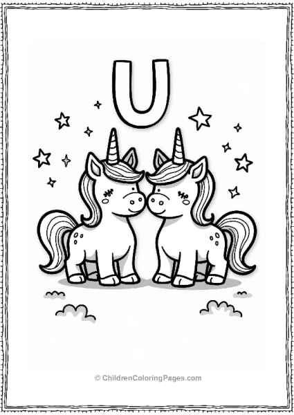 Jubilant Unicorn Friends Free PDF Printable