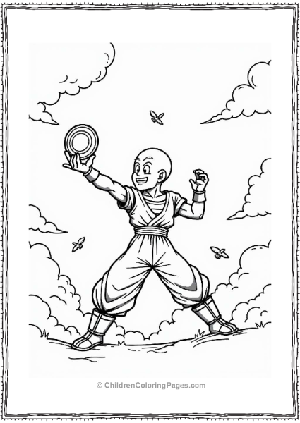 Krillin S Destructo Disc In The Sky Free PDF Printable