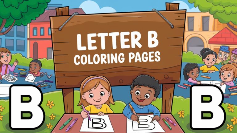 Letter B Coloring Pages