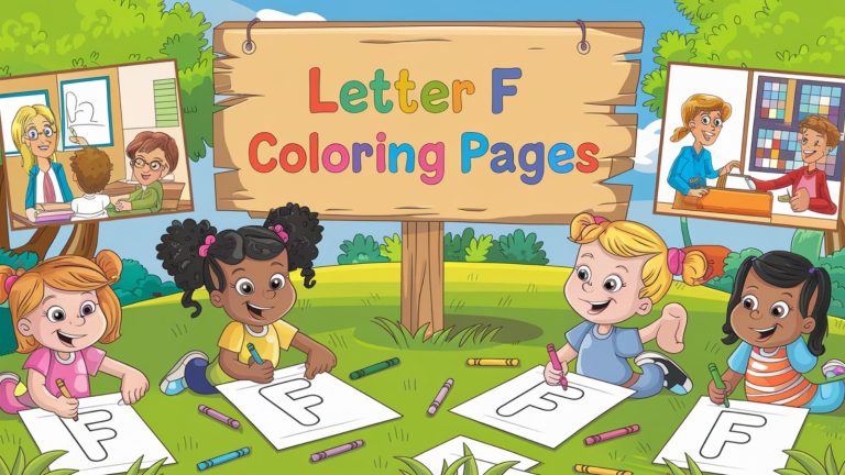 Letter F Coloring Pages