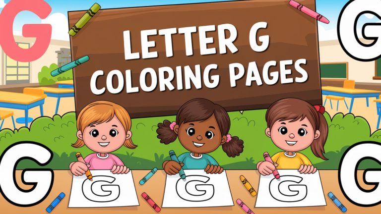 Letter G Coloring Pages